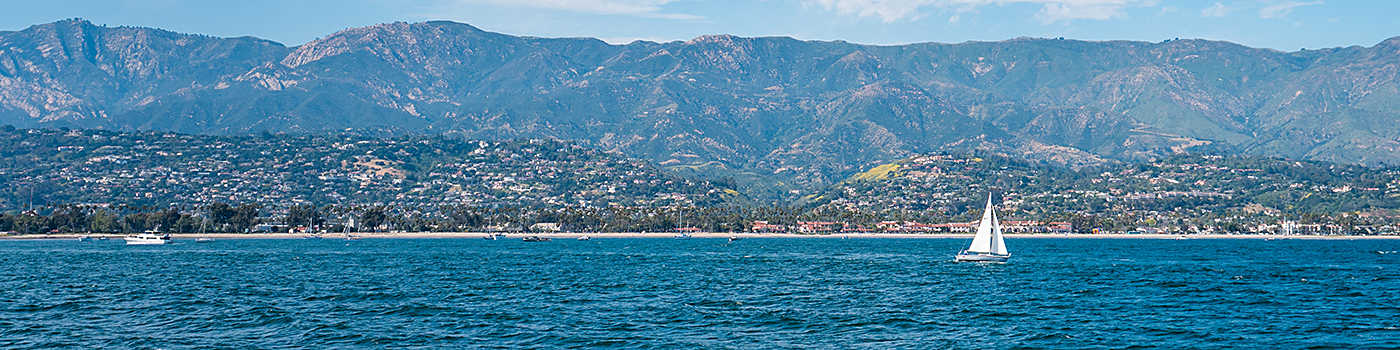 View of Santa Barbara coastline