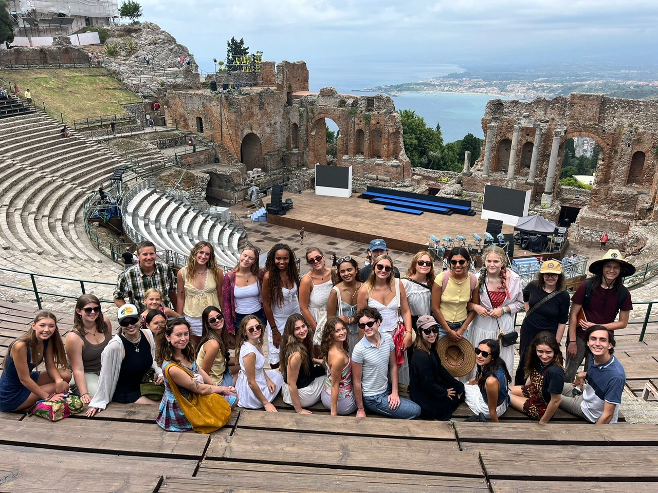 Geography study abroad class photo