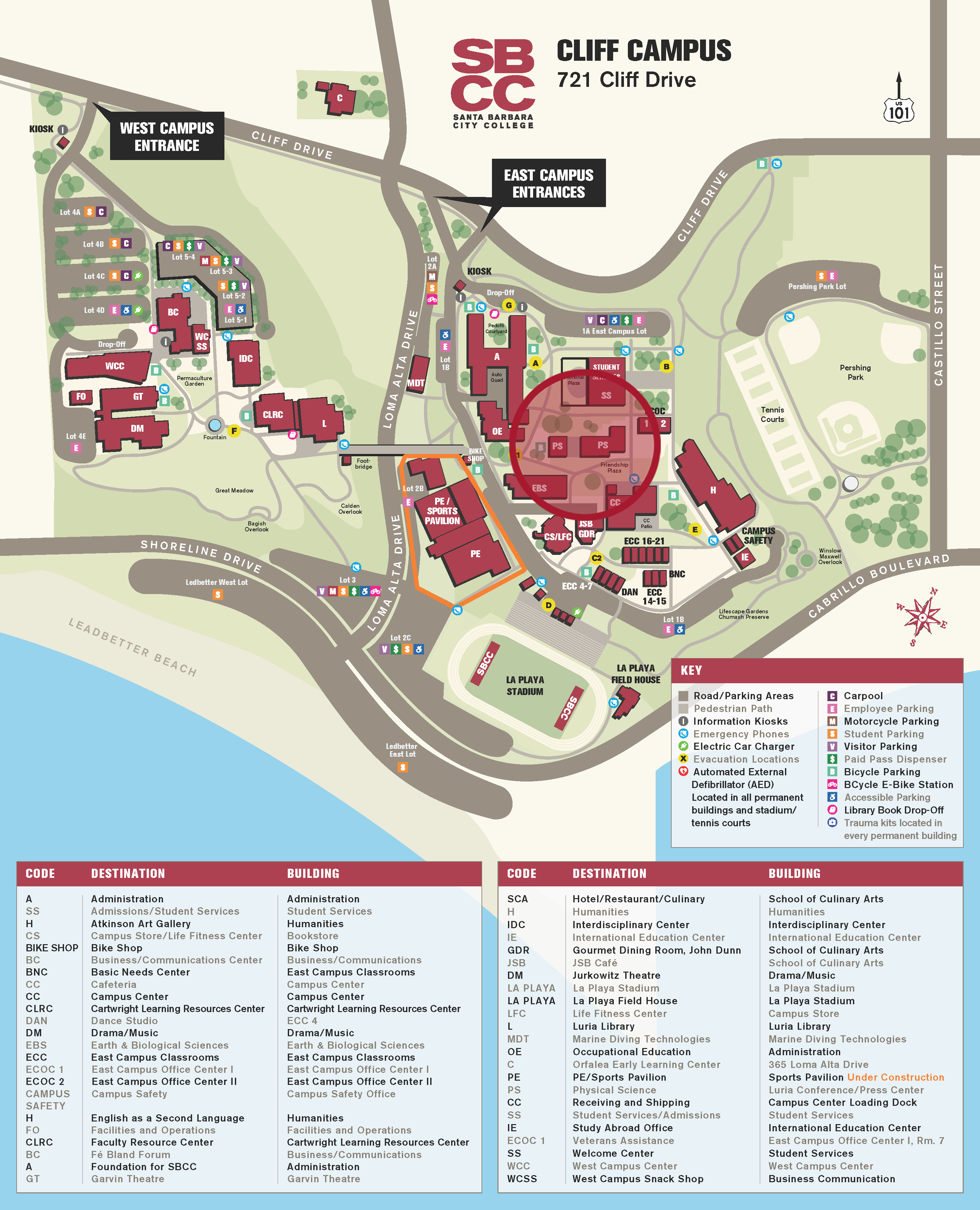 Physical Science Building Location